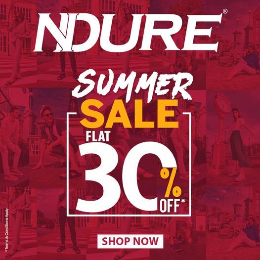 NDURE Summer Sale! FLAT 30 OFF, instores and online form 24th May 2023